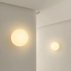 Dioscuri Minimalist Round Glass Wall Light