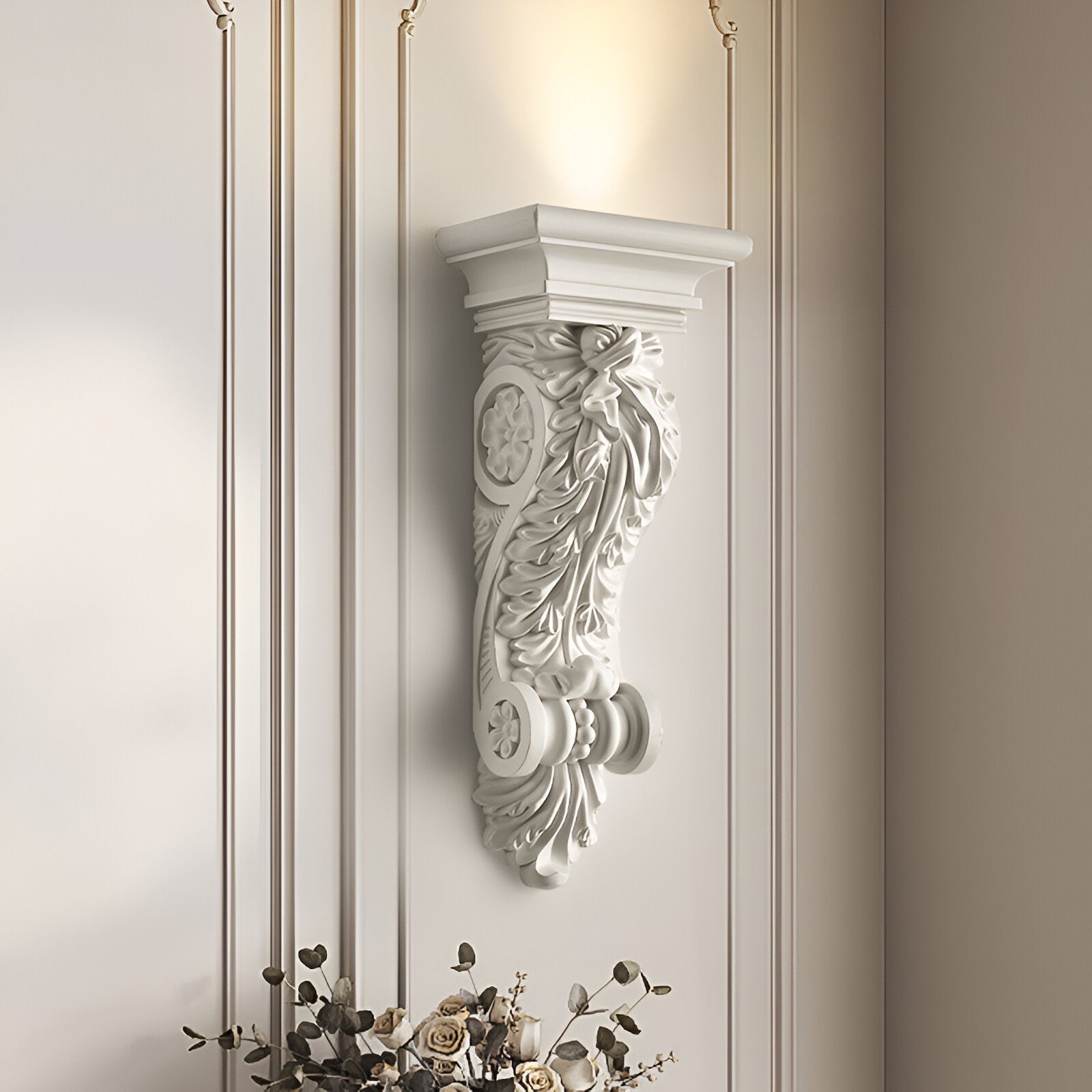 Leonardo Sculptural Plaster Retro Minimalist Wall Lamp