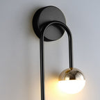 LED Nordic Sconce Round Rotatable Iron Wall Light