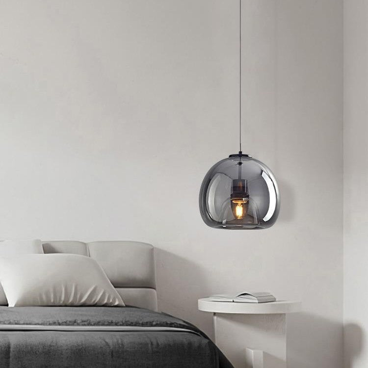 Nordic Minimalist Glass Stone LED Pendant Light