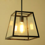 Arlo Retro Industrial Glass Pendant Light