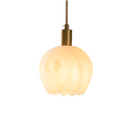 Floral Alabaster Pendant Light