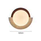 Modern Design Travertine Log Wabi-Sabi Style Wall Light