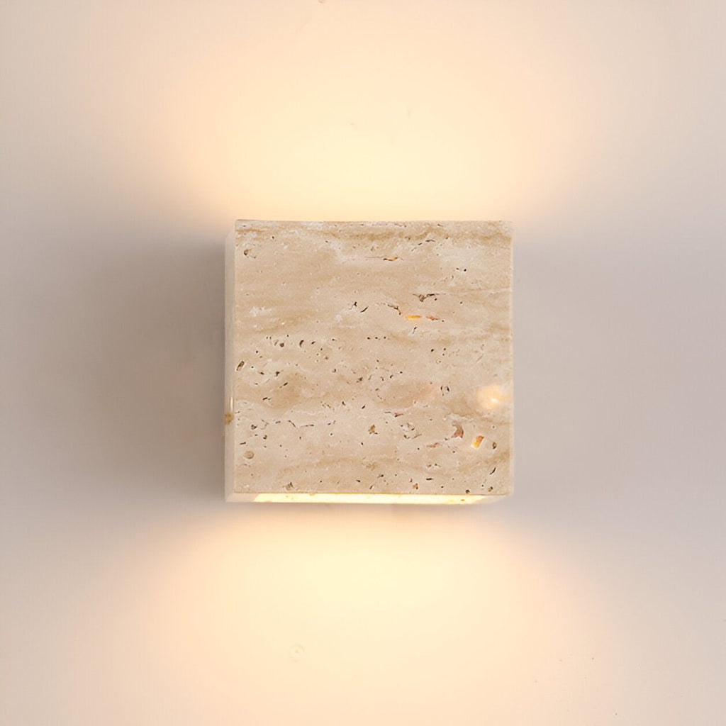 Travertine Stone Minimalist Outdoor LED Wall Light