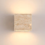 Travertine Stone Minimalist Outdoor LED Wall Light