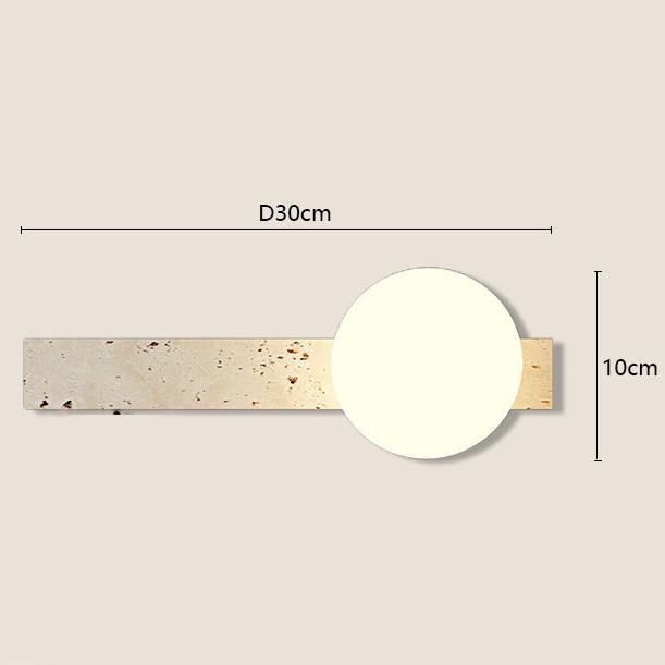 Stairs Cream Wind Tunnel Travertine Stone Wall Light