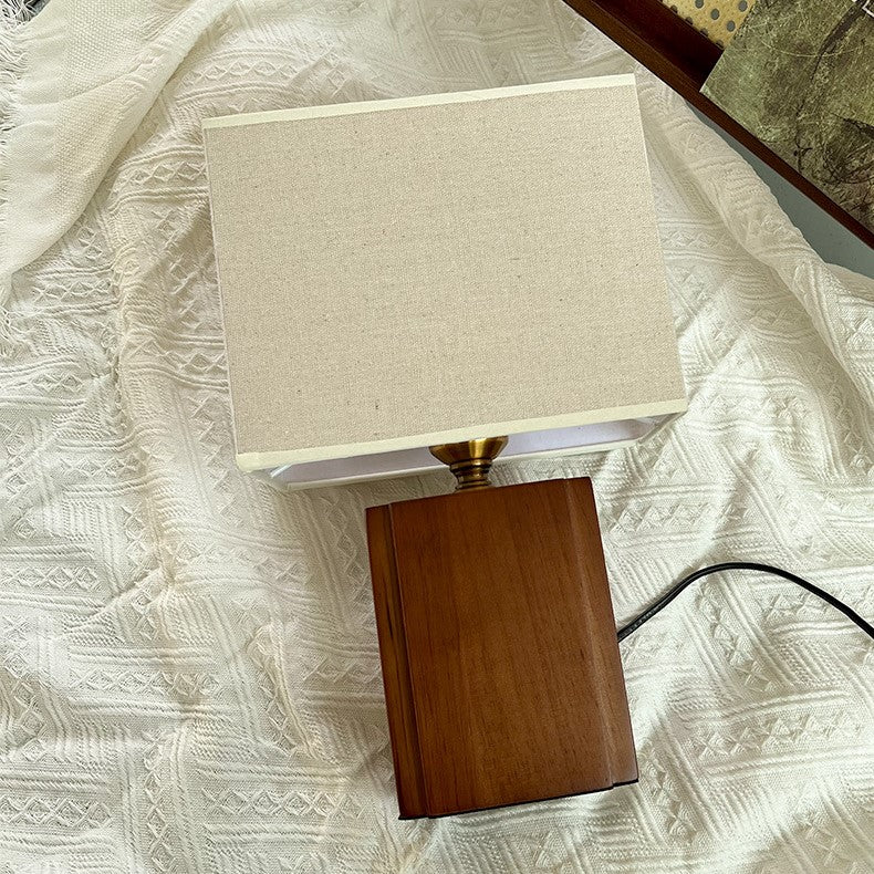 Kairo Japandi Bamboo Linen Table Lamp