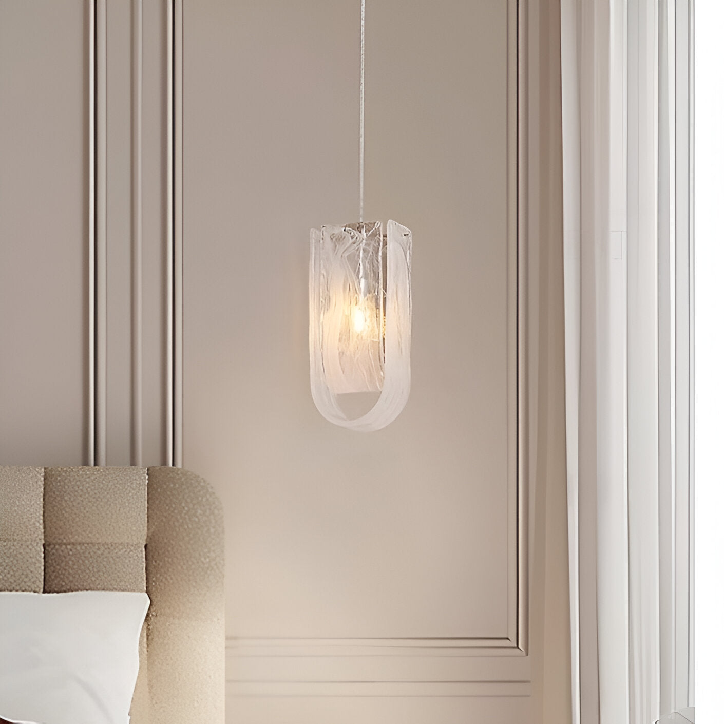 Italian Light Cloud Glass Chandelier