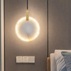 Lorenzo Single Alabaster Marble Pendant Light