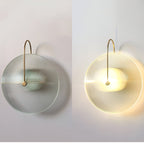 Modern Nordic Round Glass Wall Light