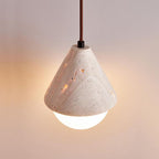 Yellow Travertine Cream Pendant Light