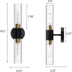 Nordic Bathroom Waterproof Wall Light Set