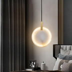 Lorenzo Single Alabaster Marble Pendant Light