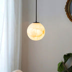 Alabaster Globe Pendant Light