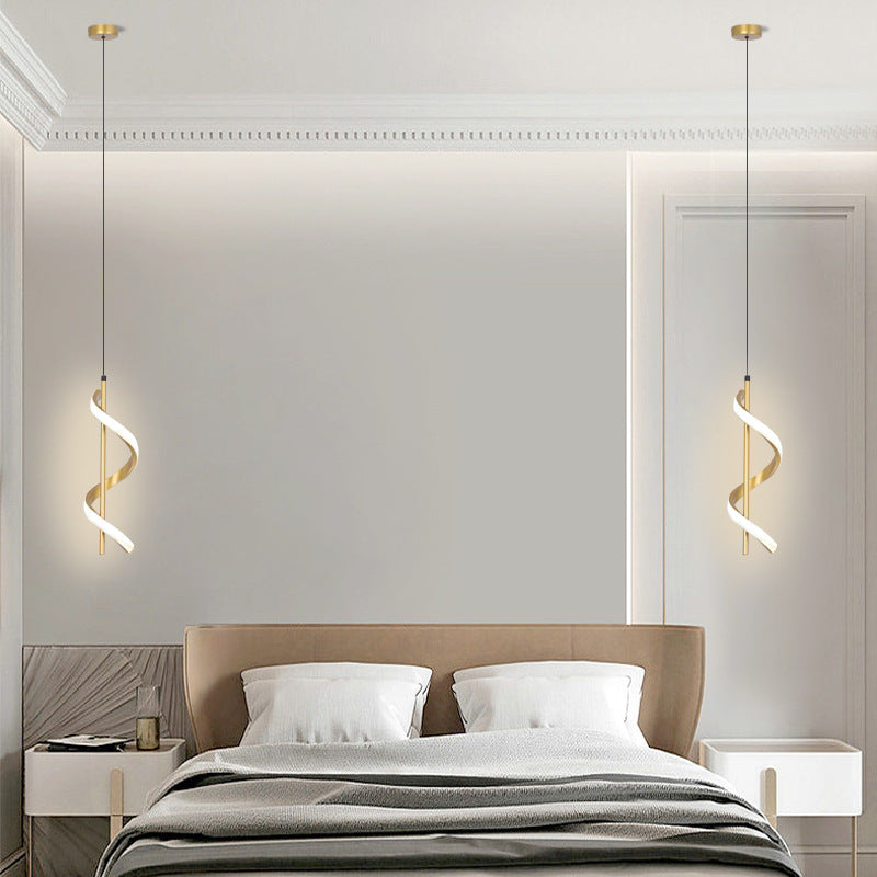 Nordic Spiral Acrylic Chandelier