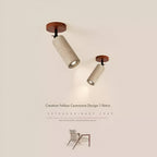 Yellow Travertine Wood Adjustable Ceiling and Wall Light