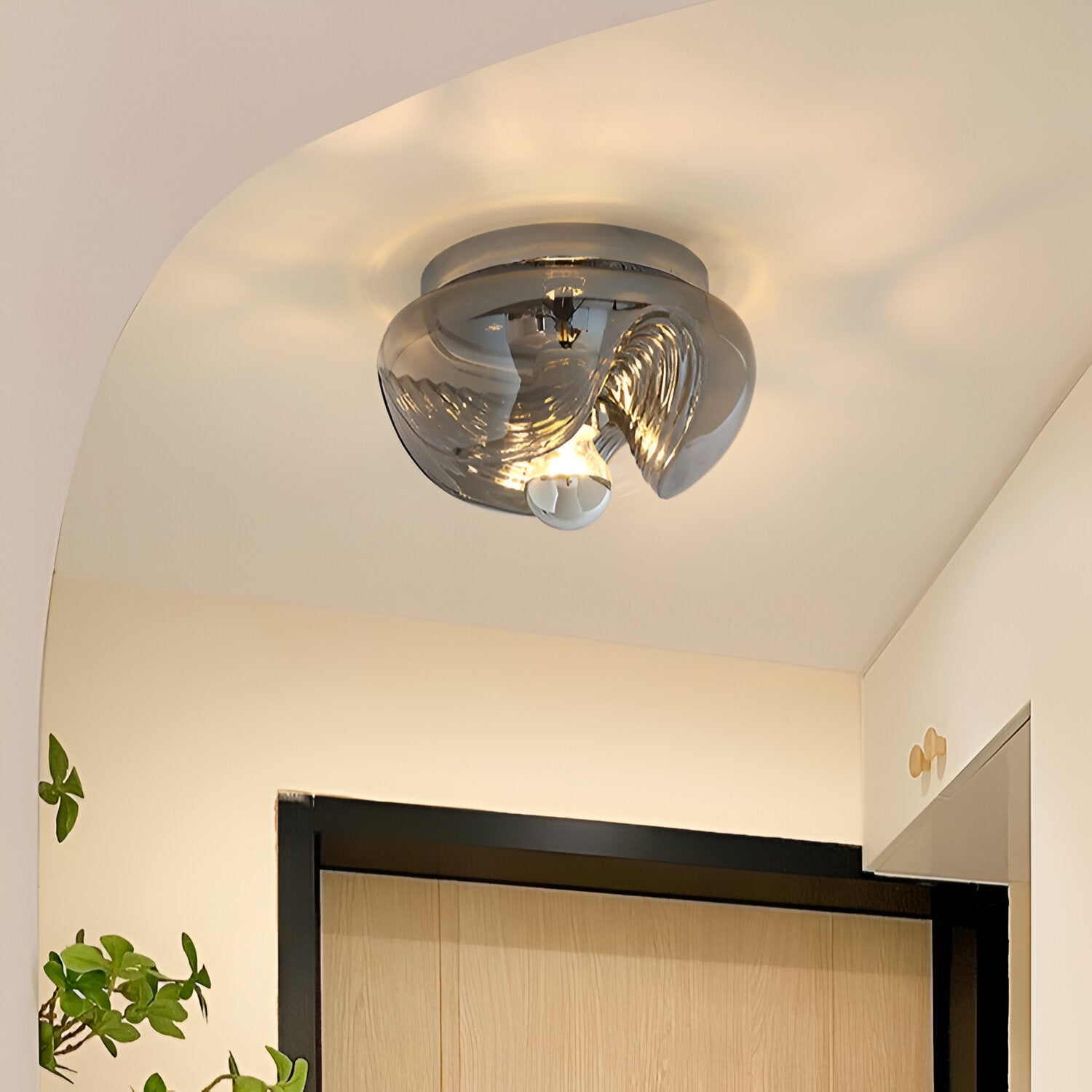 French Vintage Bauhaus Medieval Aisle Ceiling Light