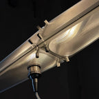 Arco Modern Linear Glass Cone Pendant Light