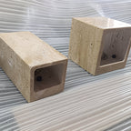 Travertine Stone Minimalist Outdoor LED Wall Light