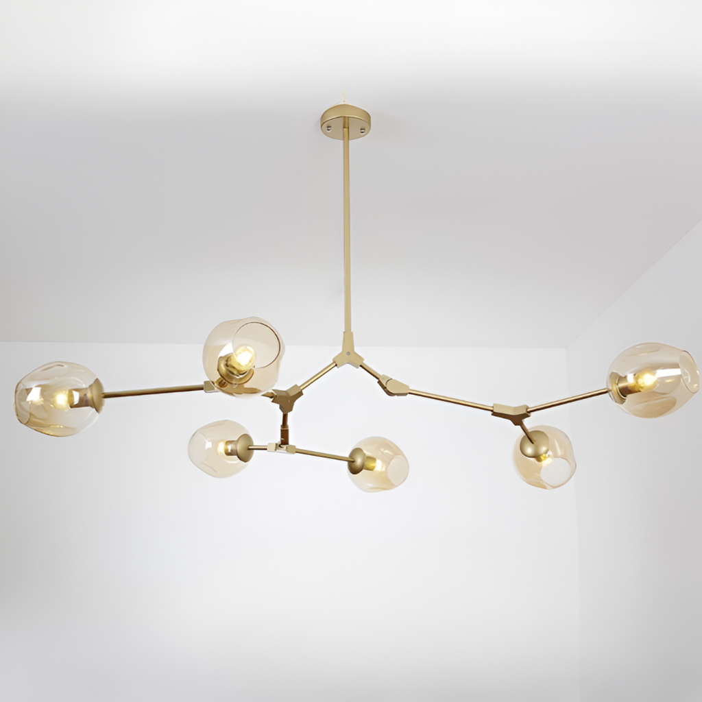 Nordic Tree Branch Multi-Head Wrought Iron LED Chandelier