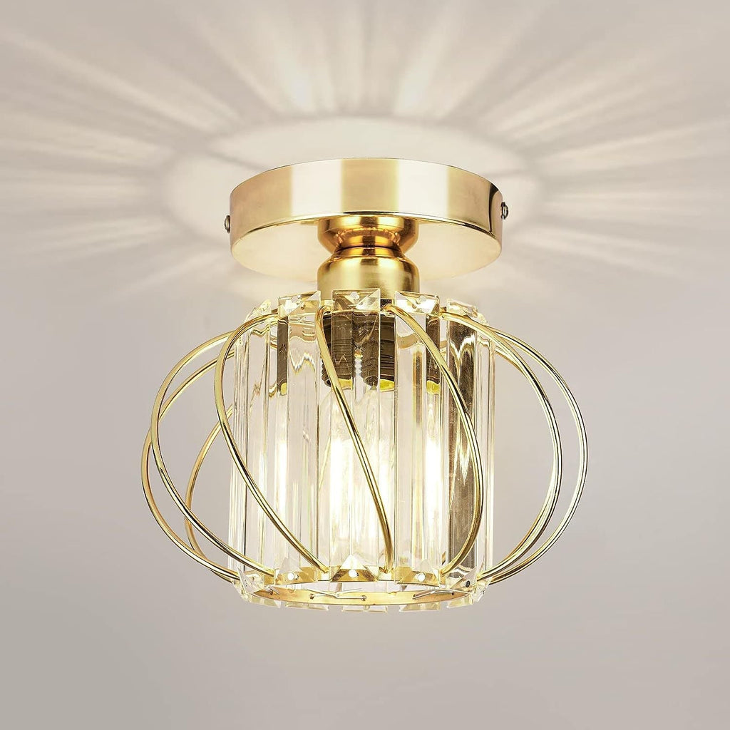Retro Modern Iron Oblique Line Ceiling Light