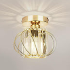 Retro Modern Iron Oblique Line Ceiling Light