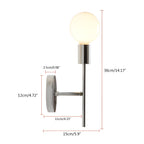 Retro Style Shadeless Single Head Wall Light