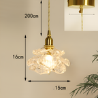 Vintage Rose Glass Pendant Light
