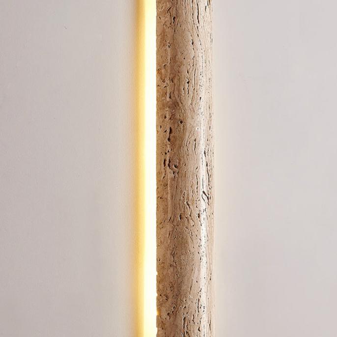 Travertine Stone Long Strip Wall Light