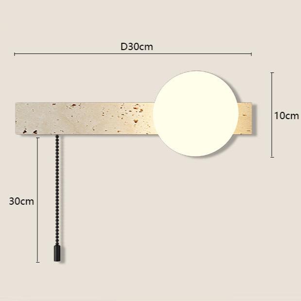 Stairs Cream Wind Tunnel Travertine Stone Wall Light