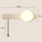 Stairs Cream Wind Tunnel Travertine Stone Wall Light