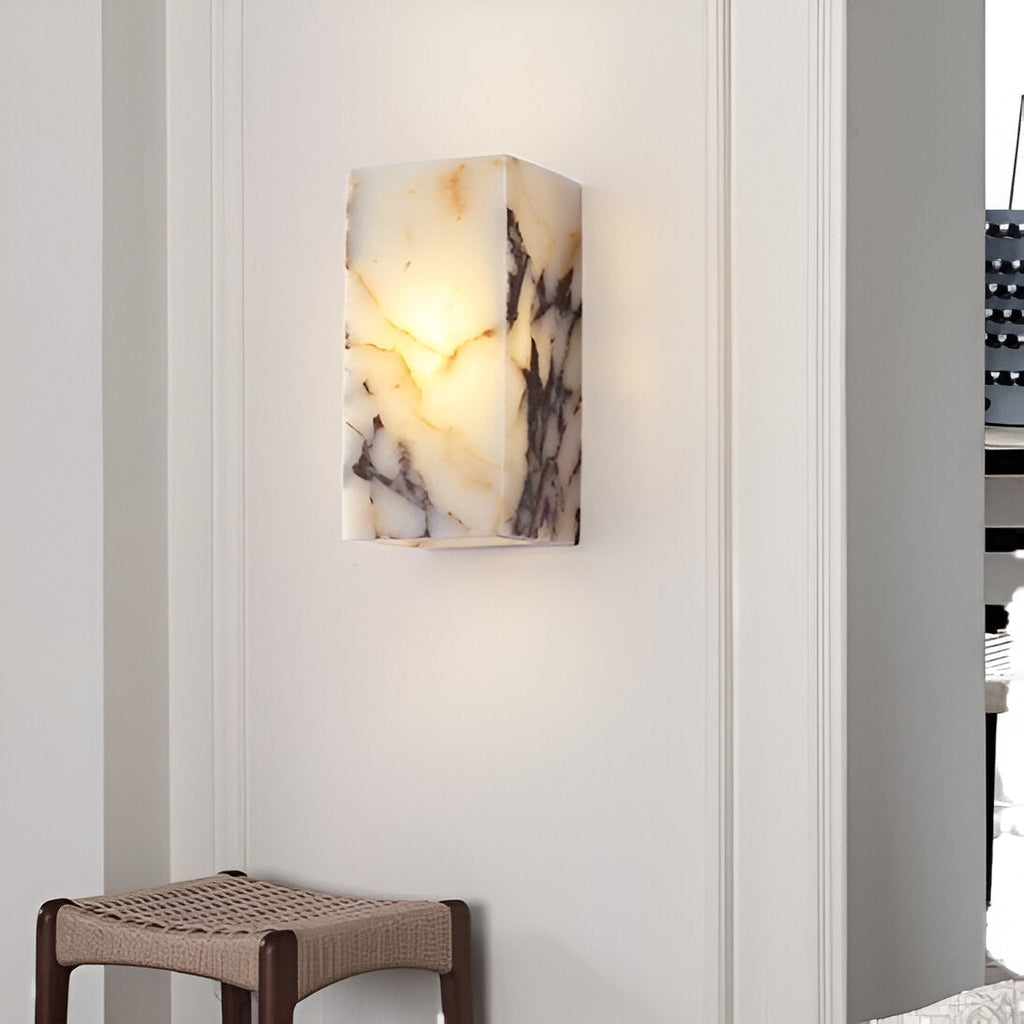 Luxury Marble Moonshade Natural Stone Wall Light