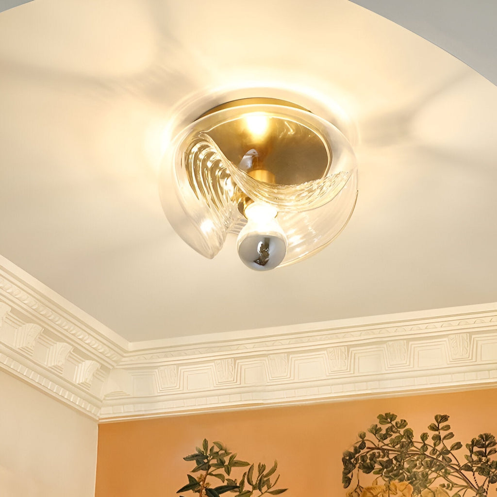 French Vintage Bauhaus Medieval Aisle Ceiling Light