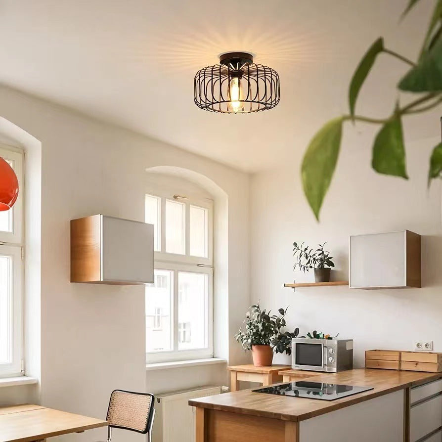 Modern Industrial Birdcage Ceiling Light