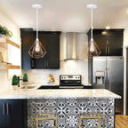 Nordic Diamond-Shaped Metal Pendant Light