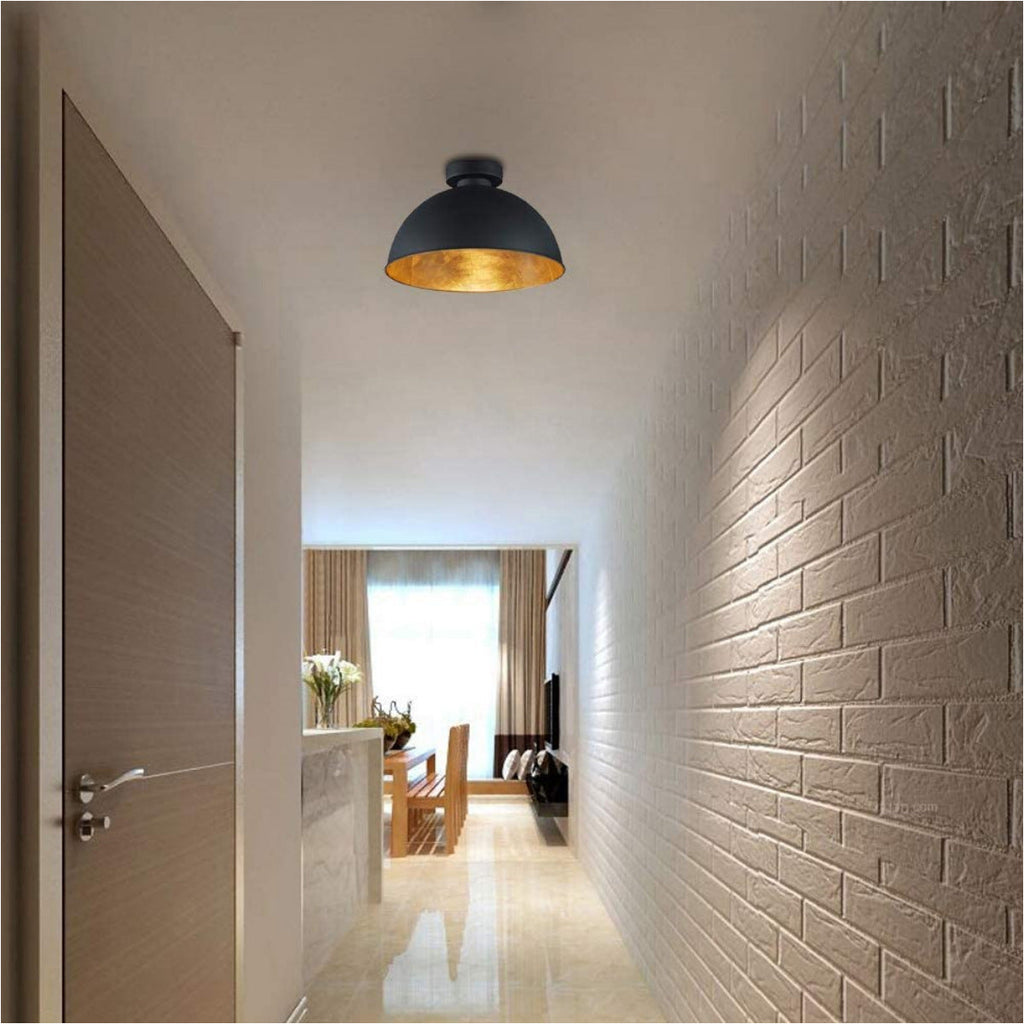 Modern Retro Gold Foil Ceiling Light
