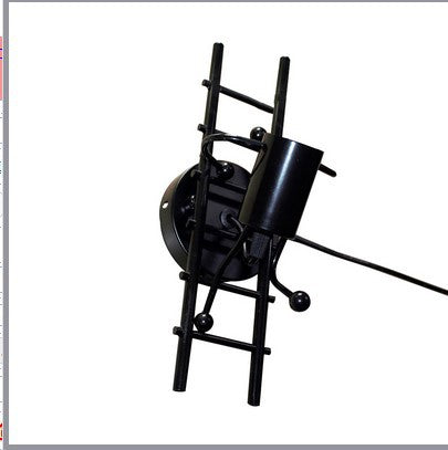Retro Iron Art Staircase Wall Light