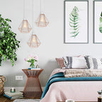 Nordic Diamond-Shaped Metal Pendant Light