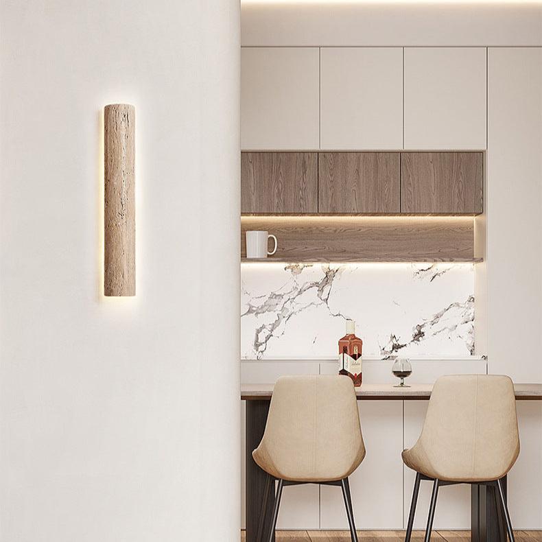 Travertine Stone Long Strip Wall Light