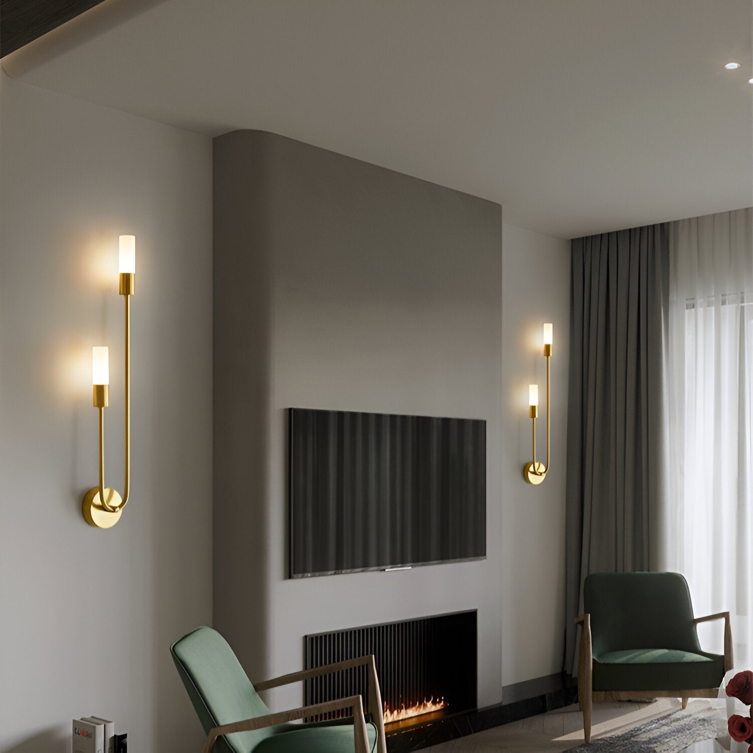 Nordic Modern Simplicity Iron & Acrylic Long Tube Wall Light
