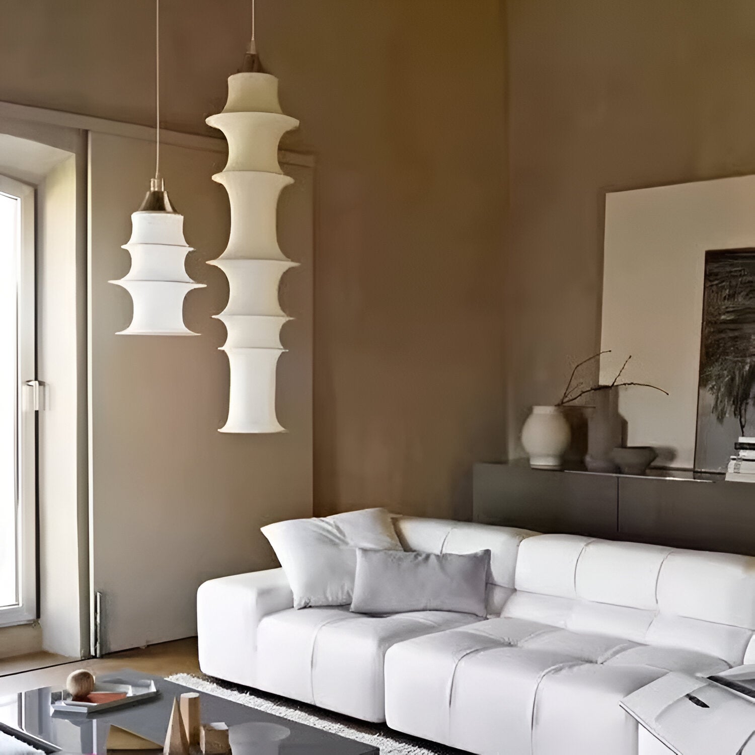 Japandi Falkland Fabric Pendant Light