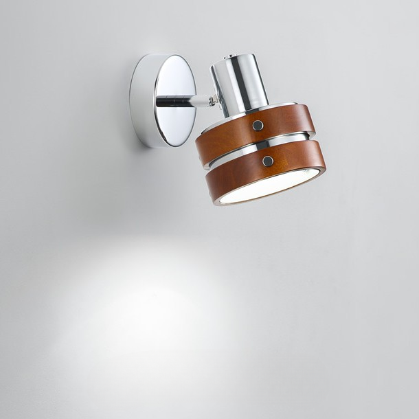 Elric Traditional Vintage Cylinder Wood Wall Light