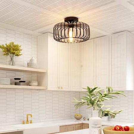 Modern Industrial Birdcage Ceiling Light
