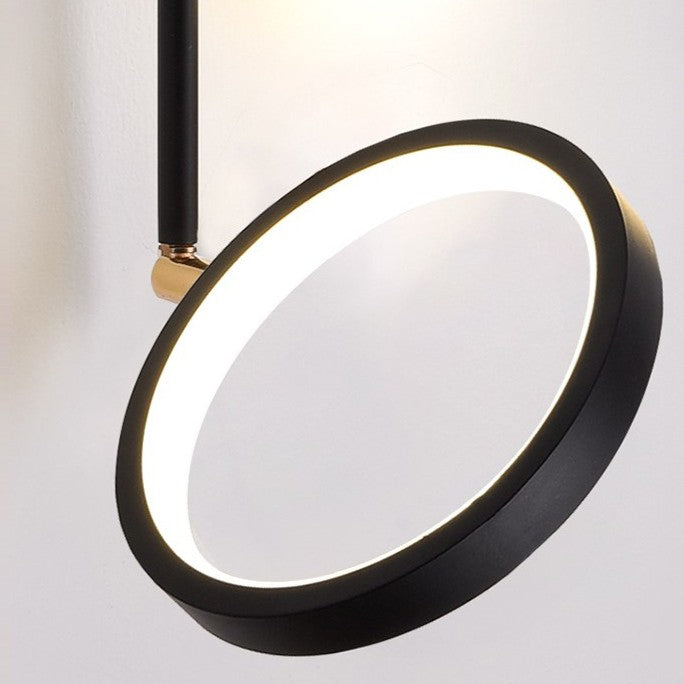 LED Nordic Sconce Round Rotatable Iron Wall Light