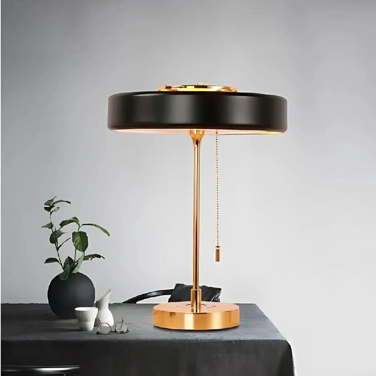 Radiant Tower of Light Minimalist Metal Table Lamp