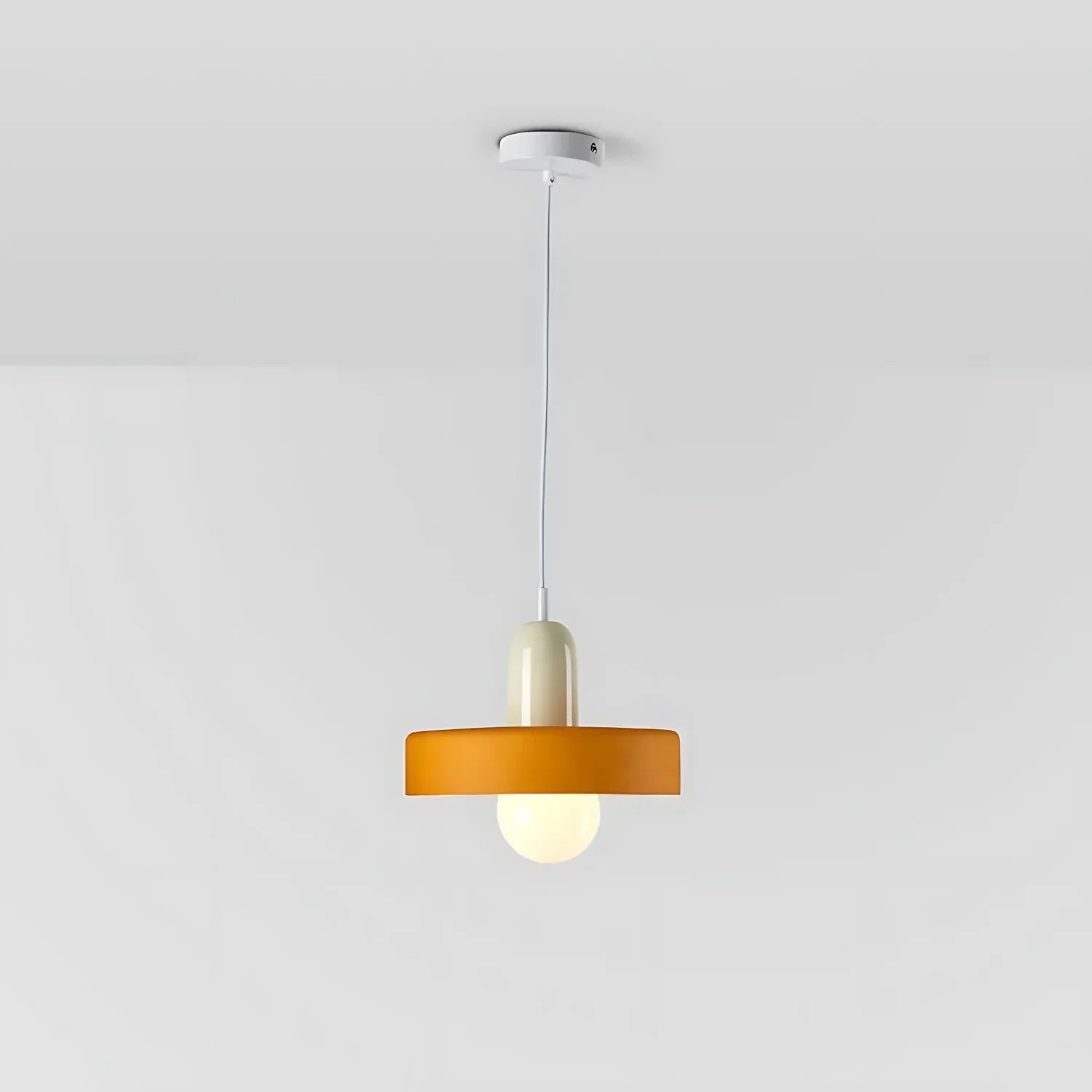 Luminous Halo Modern Glass Pendant Light
