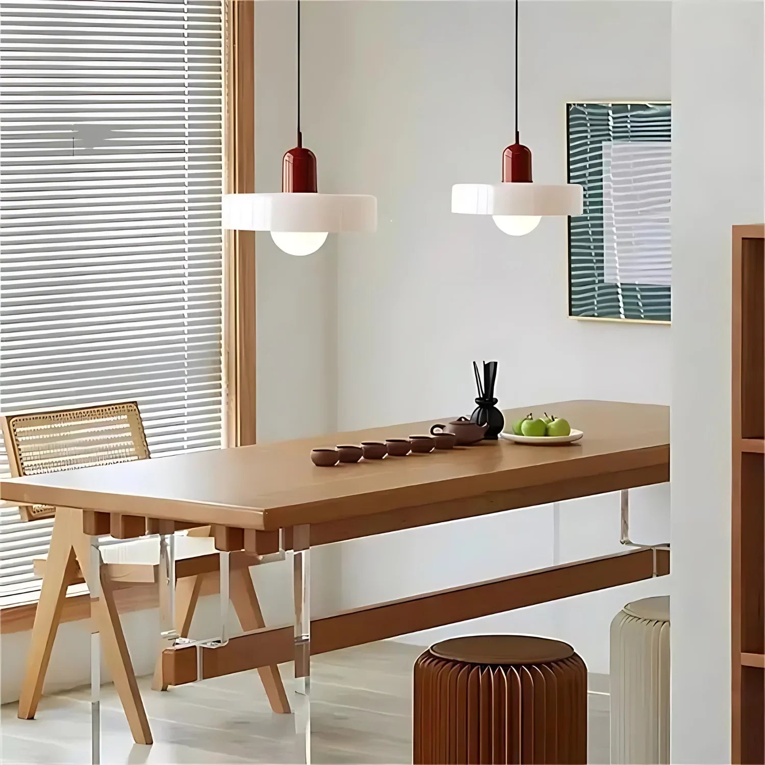 Luminous Halo Modern Glass Pendant Light