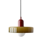 Luminous Halo Modern Glass Pendant Light