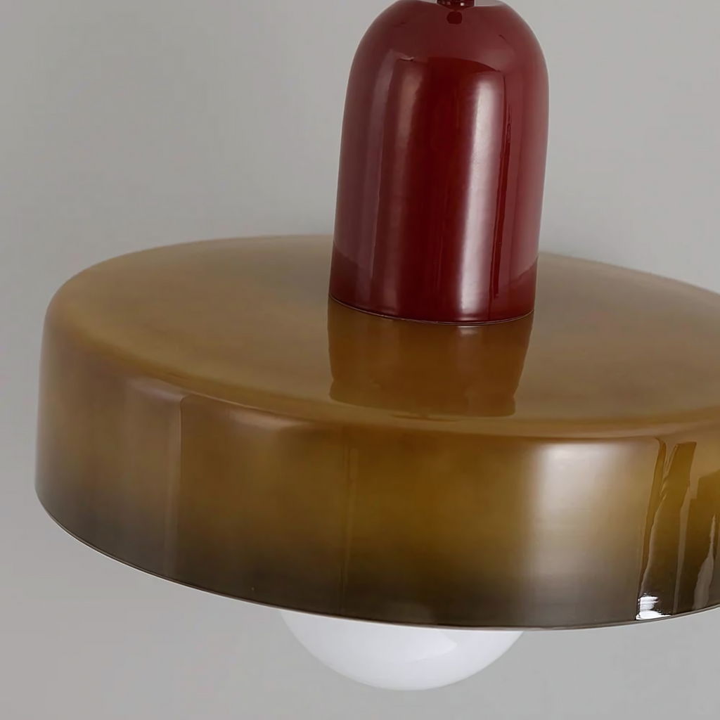 Luminous Halo Modern Glass Pendant Light