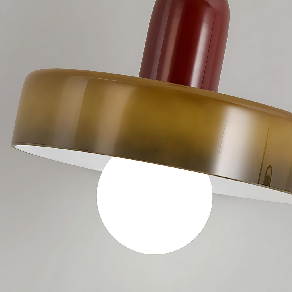 Luminous Halo Modern Glass Pendant Light